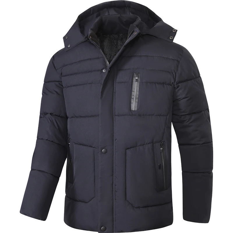 

Men's High-end Parka Coat Winter New Style Coat American Retro Style Brand Down Jacket Hooded Male Cotton High Quality Jacket
