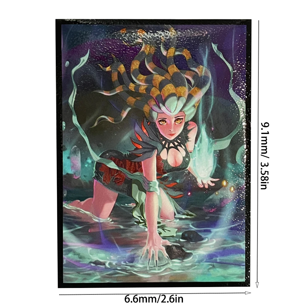 50 SZTUK 66x91mm Anime Karty Ochraniacze na Karty do PTCG / Karty Kolekcjonerskie / Ochraniacze na Karty do Gier Kolekcjonerskich, Wysokiej Jakości Karty Ochraniacze