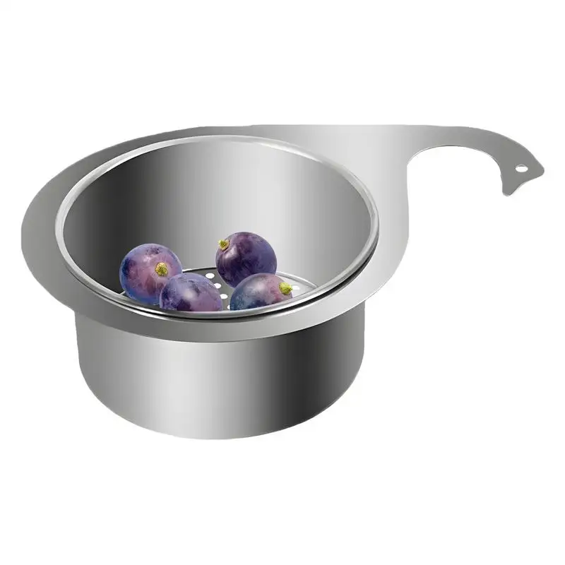 

Swan Drain Rack Stainless Steel Swan Sink Removable Strainer Basket Kitchen Sink Garbage Filter Home Hanging Drain Rack