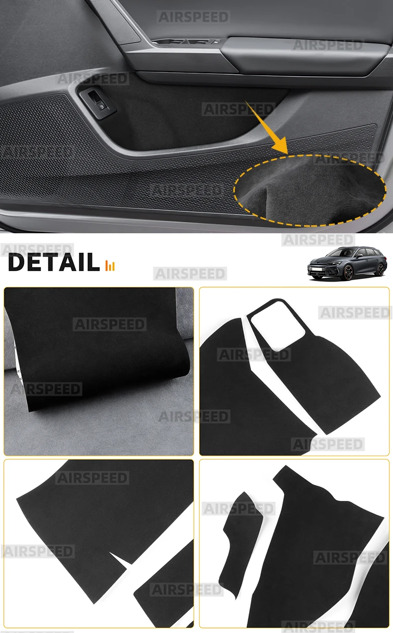 Für Seat Leon MK4 Cupra Leon Cupra Formentor 2020 2021 2022 2023 2024 2025 Auto Vorne Hinten Türen Karte Tasche Aufkleber Innen trim – Detail 4