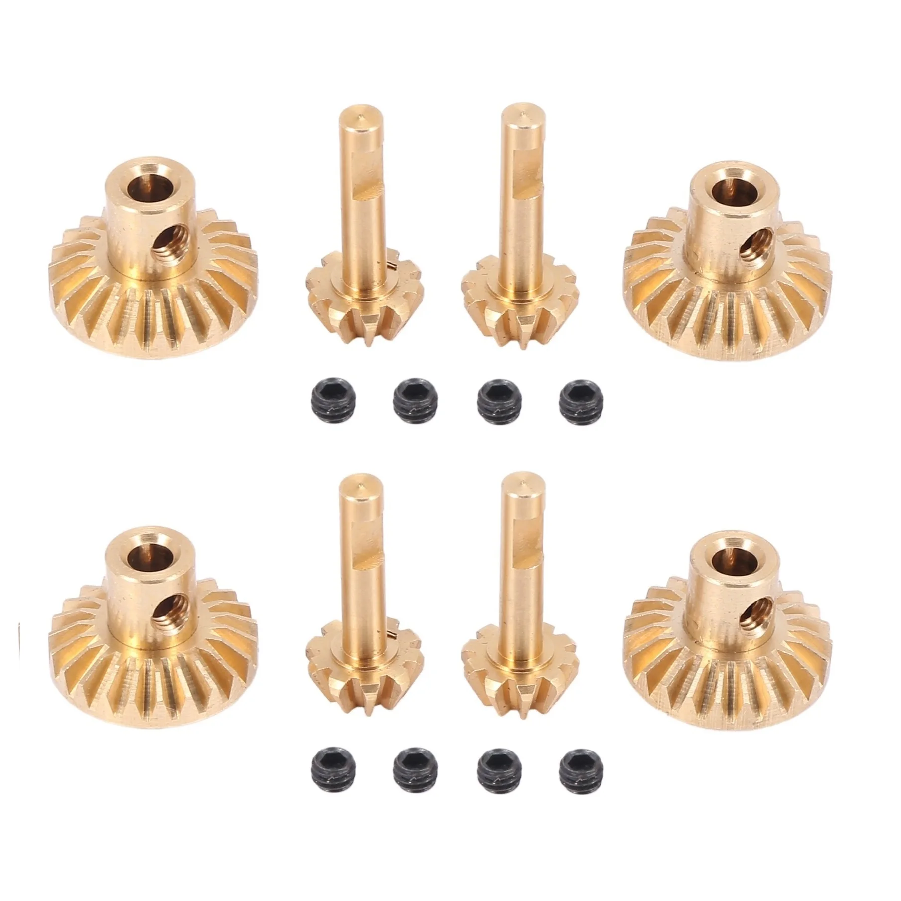 

WPL C14 C24 B14 B24 B16 B36 MN D90 D99 MN99S 8pcs Brass Front Rear Axle Gear Drive Shaft Gear RC Car Upgrade Parts Accessori