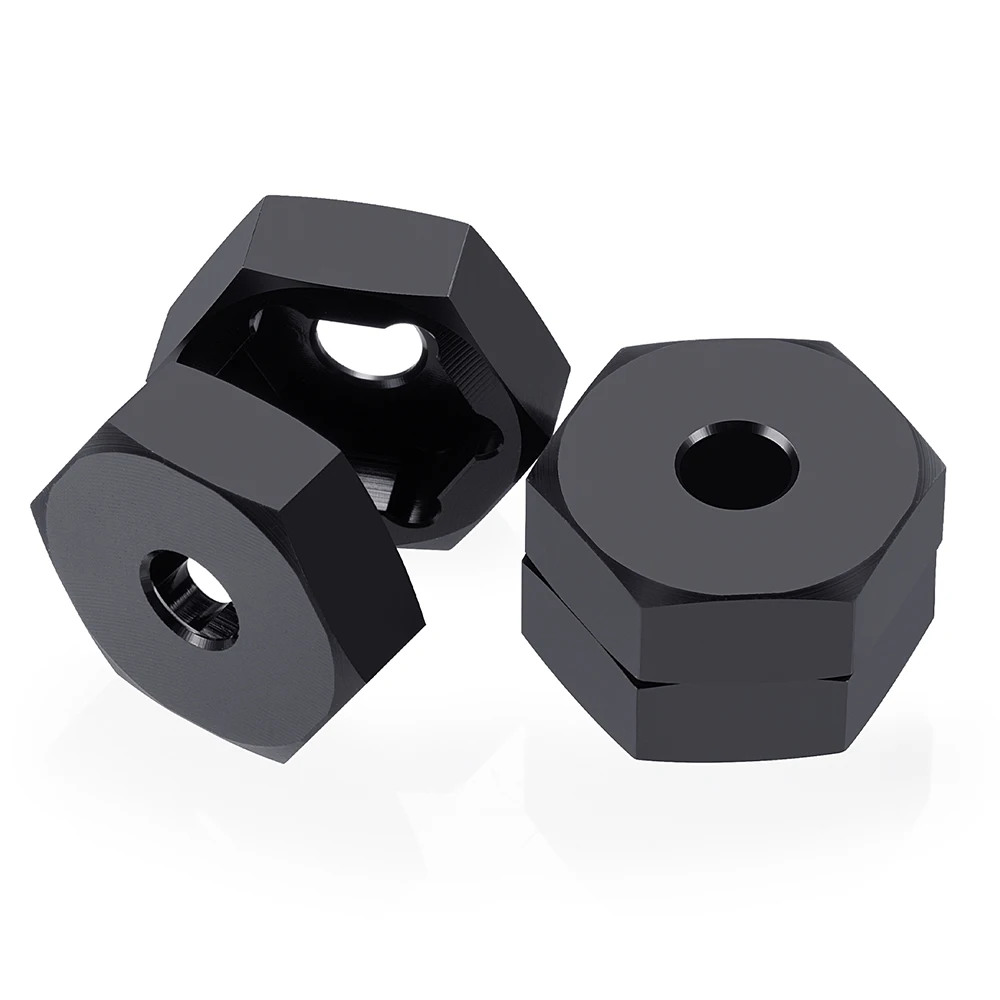 TRINOOD Aluminum Alloy Wheel Hex Adapter 12mm to 17mm Drive Hub Combiner for 1/8 1/10 RC Car Buggy Truck Upgrade Parts