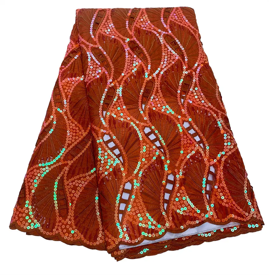 Embroidery Handcut French Lace High Quality African Organza Lace Tulle Mesh Fabric Nigerian Dubai Traditional Occasional Wear