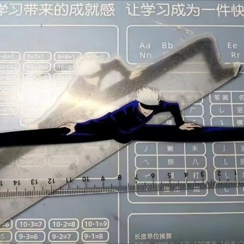 15cm Jujutsu Kaisen Student gerade Lineal Gojo und Geto japanischen Anime rund um Briefpapier liefert transparente Lineal Geschenk