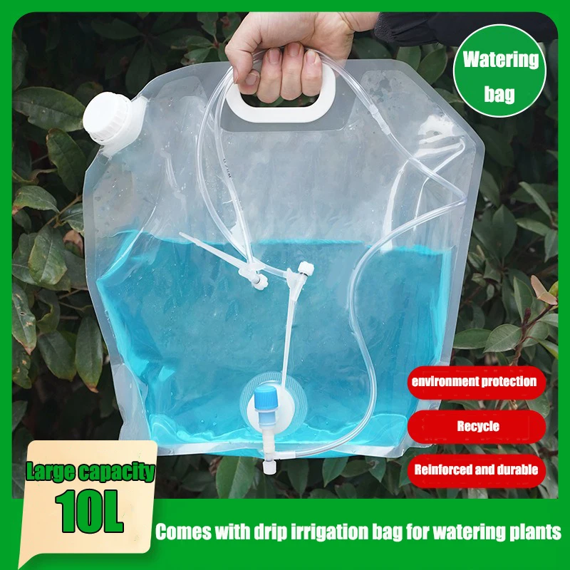 10L Pflanzen-Bewässerungsbeutel mit Einstellbarem Tropfsystem, Automatische Langsamfreisetzende Bewässerungsvorrichtung für Zimmerpflanzen und Garten