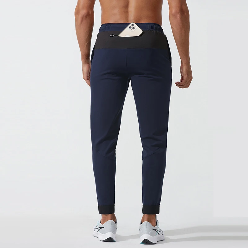 Autumn Winter Men Running Pants Gym Sports Training Low Waist With Pocket Bodybuilding Trouser Basketball Jogging