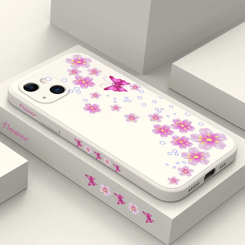 Custodia per telefono Butterfly In Bloom per iPhone 16 15 14 13 12 11 Pro Max Mini X XR XS MAX Plus Cover