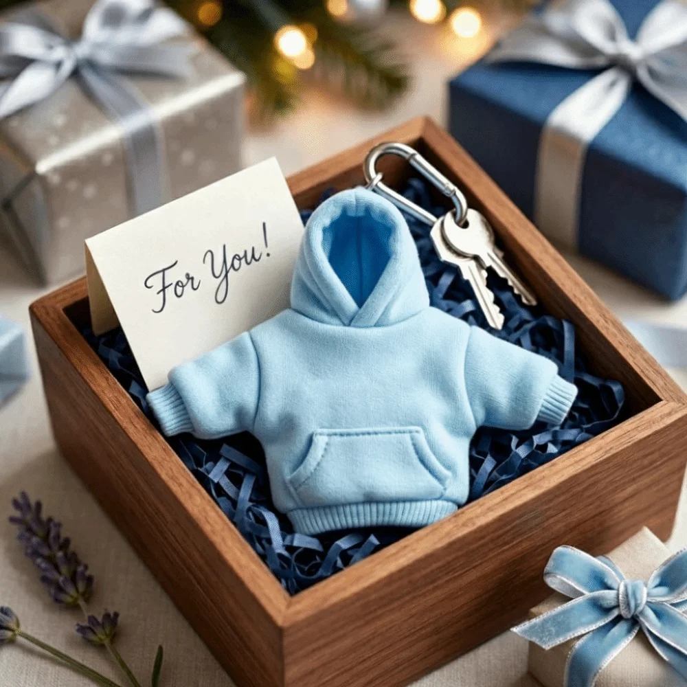 

Gift Soft Squeeze Mini Hoodie Keychain Hoodie Design Elastic Soft Squeeze Fidget Toy Portable Creative Fashion Bag Charm Adults