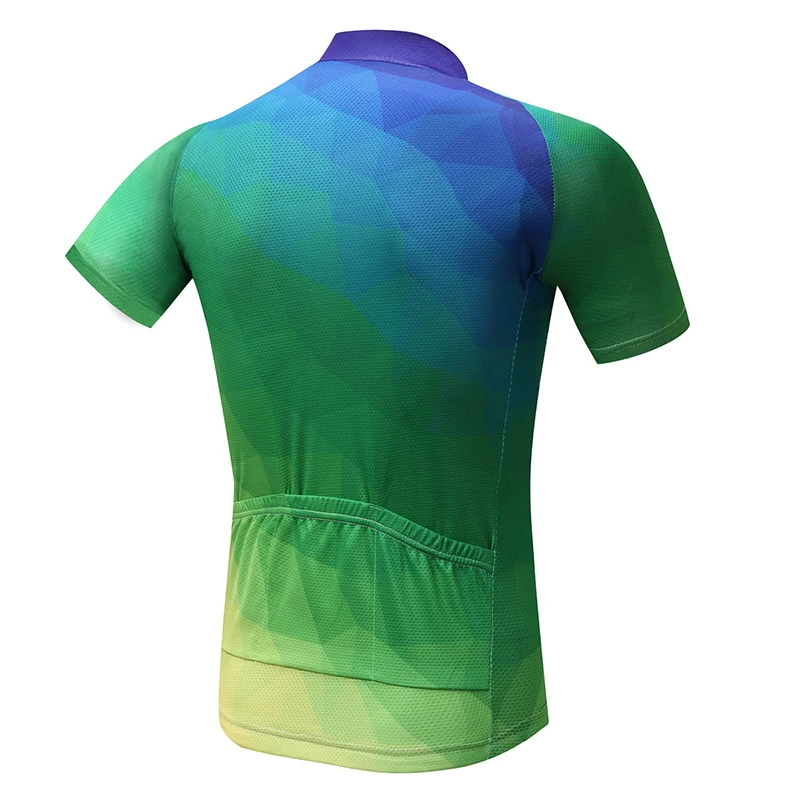 Summer Cycling Jersey Gradually Changing Color Breathable Quick Dry Short Sleeve Riding Jerseys Customized/Wholesale Service