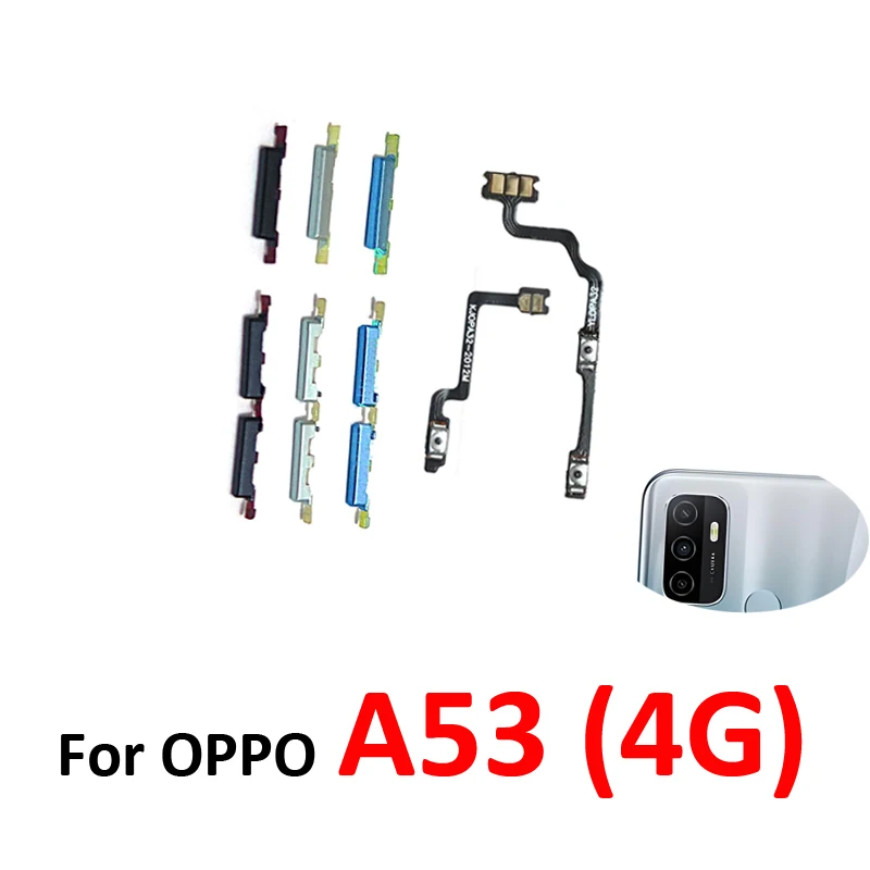 For Oppo A53 4G CPH2127 Phone New Power Volume Button Extern