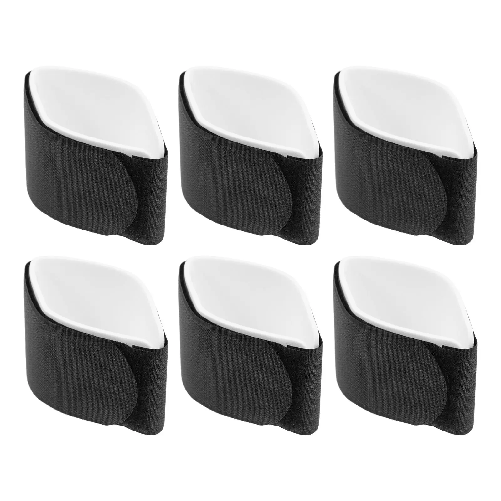 

6 Pcs Black Ski Snowboard Straps Durable Nylon Fixing Bands for Skis Accessories Sled Holder Winter Sports Outdoor Gear