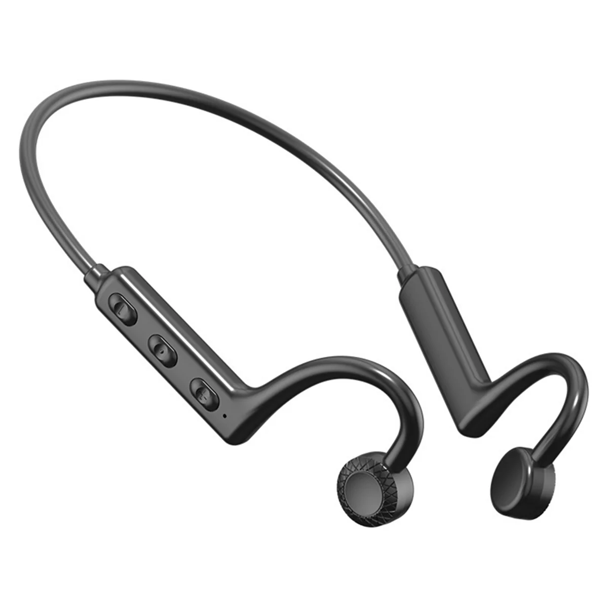 Wireless Headphones Neck-Mounted Bone Conduction Bluetooth Headset Headphones Works on Smartphones Music Headset