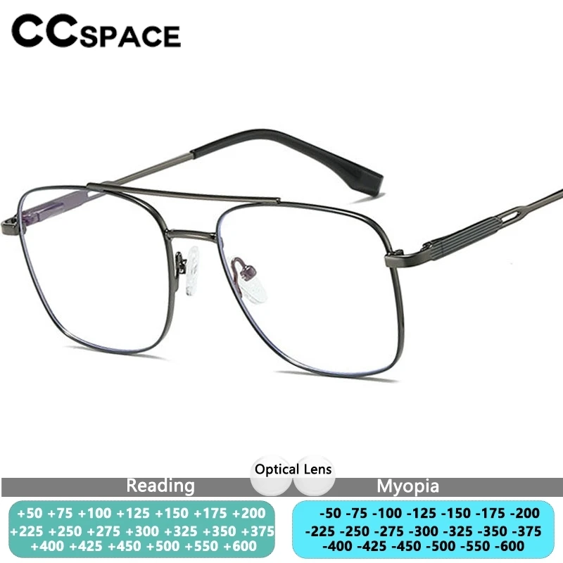 New New Big Size Prescription Glasses Men's Myopia Glasses Double Beam Metal Eyeglass Frame Astigmatism Business Men Glasses - Aliexpress Deal