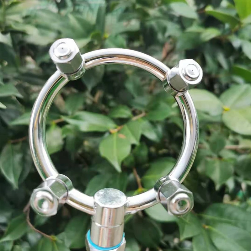 Boquilla Circular de atomización de alta presión, rociador de acero inoxidable, cinco agujeros, agua, flores y árboles