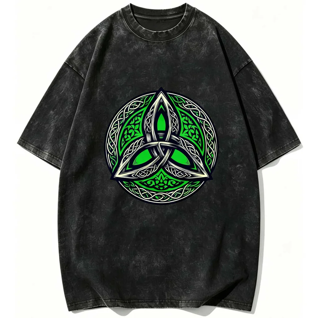 CLOOCL Retro Style Celtic Knot Design Pattern Printed T-Shirts Vintage Shirts Summer Tees Casual Tops Mens Clothing