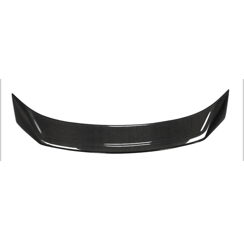 For Audi A7  Carbon Fiber R Style Rear Spoiler Trunk Wing 2011-2014 FRP Glossy black Forged carbon