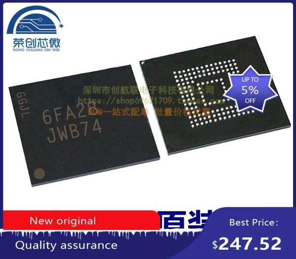   2PCS - 5PCS  - 10PCS  -20 PCS new  original  MTFC16GJUEF-AIT MTFC16GJUEF AIT JW847 16GB EMMC memory chip