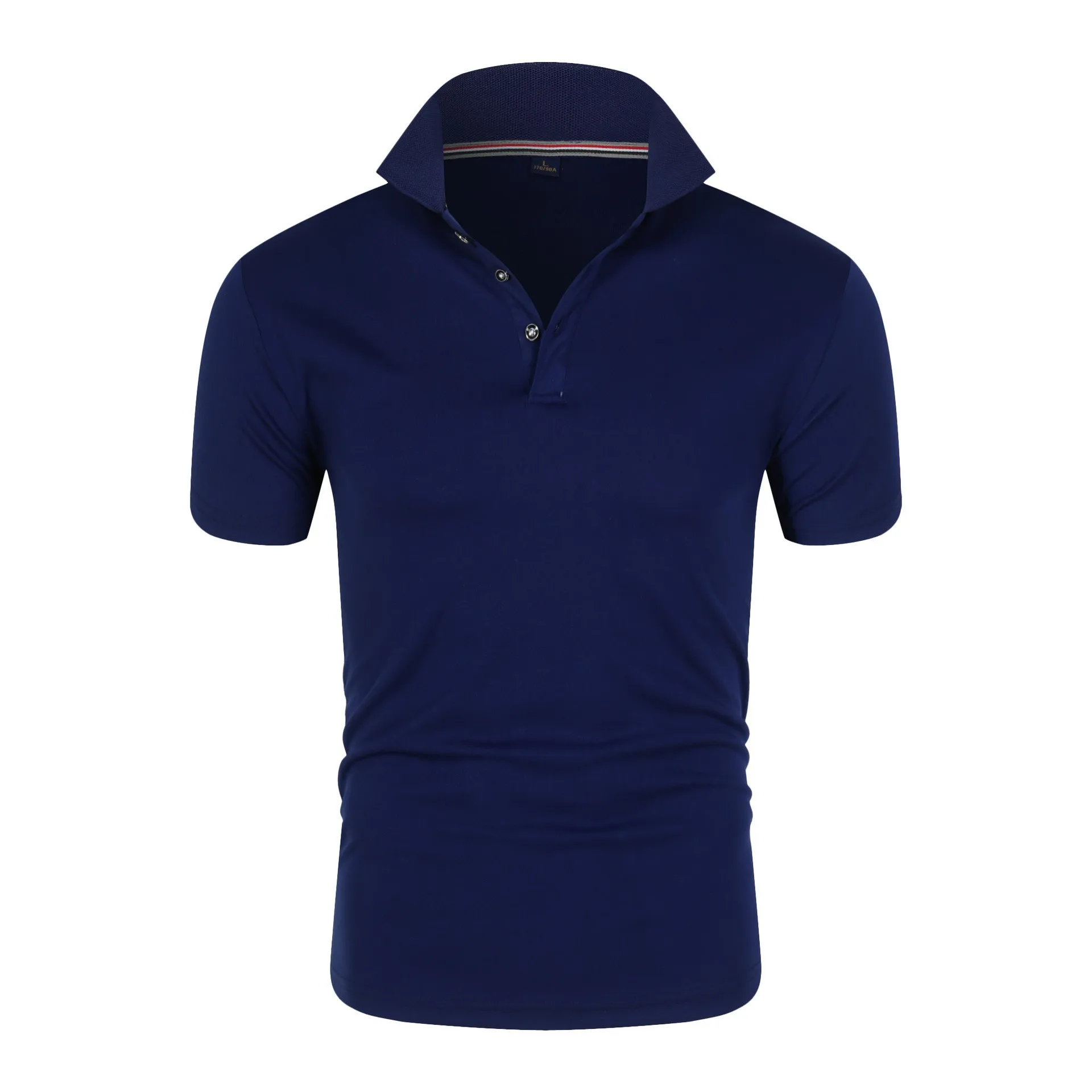

Summer Men's Office Business Collar Polo Shirt Spring/Summer Solid Color Casual Short Sleeve Golf Shirt 2025 Breathable Neutral