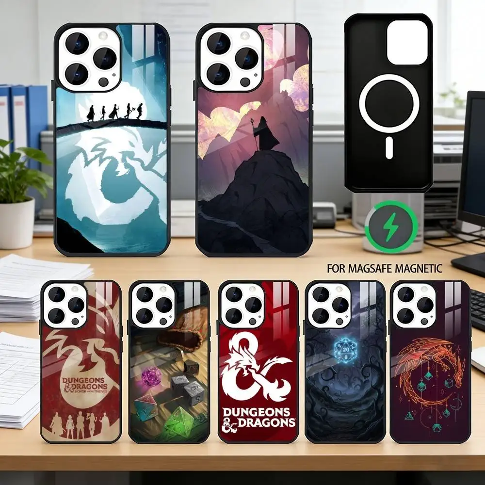 D-dungeons and D-Dragons  Phone Case For iPhone17,16,15,14,13,12,11 Plus,Pro Magnetic with Magsafe Wireless Charging