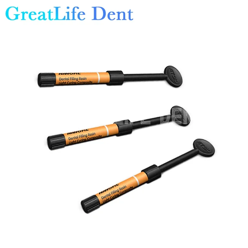 GreatLife Dent ทันตกรรมบรรจุเรซิ่น Cavity ฝาครอบฟันด้านหน้าจําลอง Missing ฟันมงกุฎบรรจุเรซิ่น Light Curing Composite