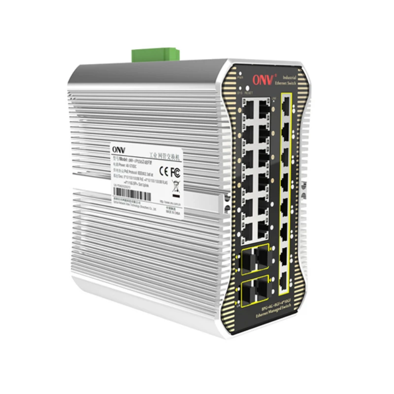 24-Port Gigabit Ethernet Smart Managed POE industrial Switch with 12 gigabit sfp port+ 1 Console Port(IPS33248PFM)