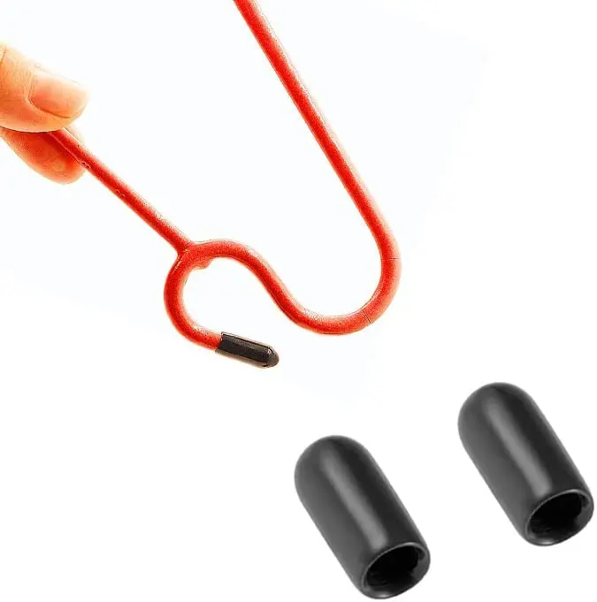 10/25/50 Stück 3-25mm PVC-Vinyl-Gummi-Rundkappen, Gewindekappen, Stahlrohr- und Kunststoffrohr-Gummischutz, Sortierkit – Detail 1