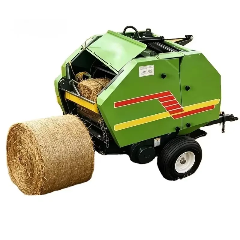 【Professional】High Quality Round Silage Baler With Integrated Wrapper Compact Hay Roll Baler For Grass Harvesting