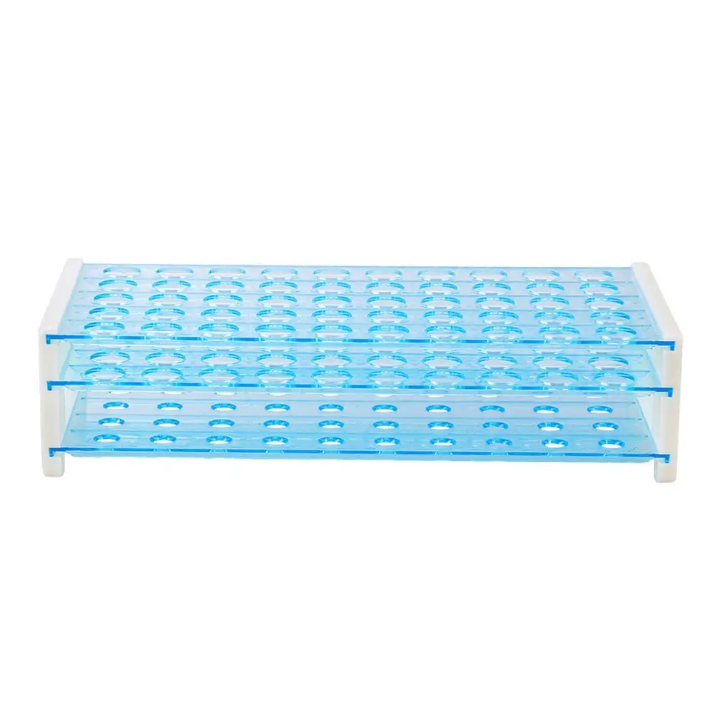 Test Tube Rack Lab Blue for Laboratory Stand Sampling Tubes Storage Organizer Detachable