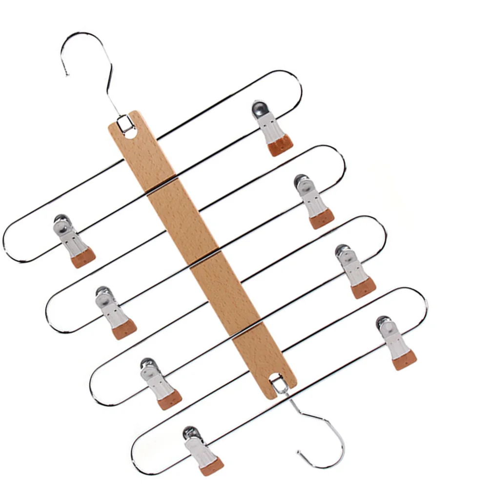 1 قطعة الشماعات كولوتيس تنورة كليب الشماعات متعدد الطبقات السراويل رف ل الجينز خزانة المنظم خزانة تخزين شماعات ملابس