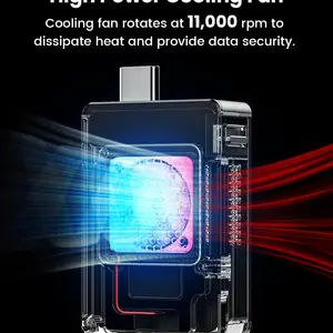 Sharge M2 SSD-Fall 2230 M.2 NVME SSD SSD USB-Kabinett 3.2 Gen2 (10 Gbit / s) für NVME PCI-E M.2 SSD extern für Laptop PS5-Spielkamera 8 Hauptverkaufsfall PS2 tragbar - №4