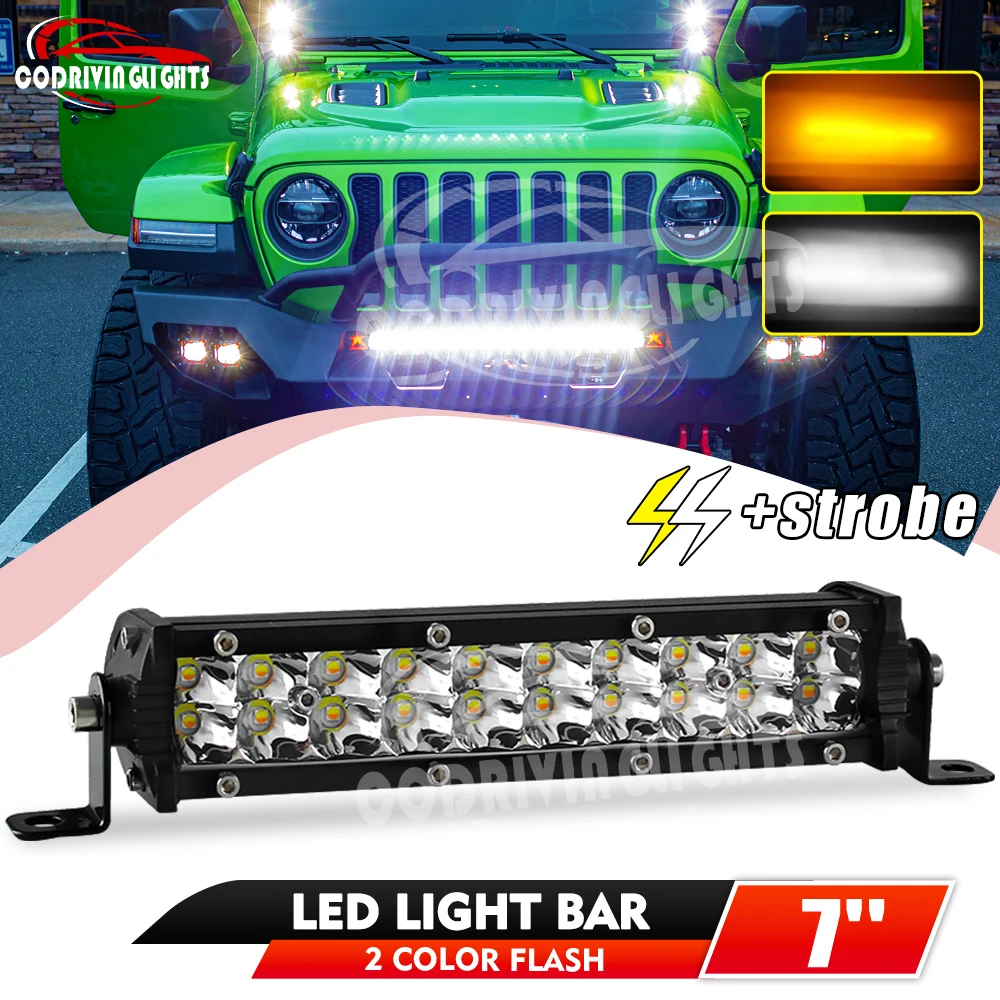 HL دراجة نارية LED العلوي ضوء بار عدة مع تصاعد قوس التبديل الأسلاك ل العالمي معظم 7/8 "المقود الترابية دراجة الطرق غير الممهدة #1
