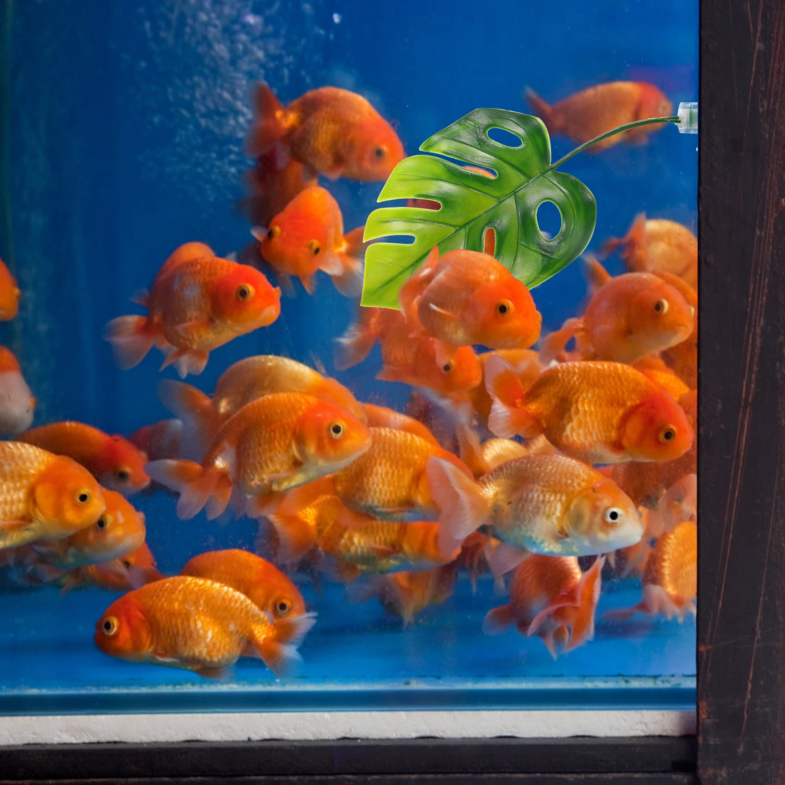 

Simulation Leaf Decoration Premium Plastic Fish Resting Spot Aquarium Decor Artificial Leaf Betta Hammock Household Ornament