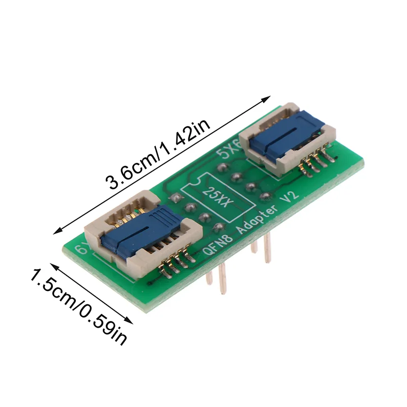 QFN8/WSON8 범용 2-in-1 소켓/어댑터(6*5MM 및 8*6MM 칩 모두용) SMT BIOS 플래시 소켓