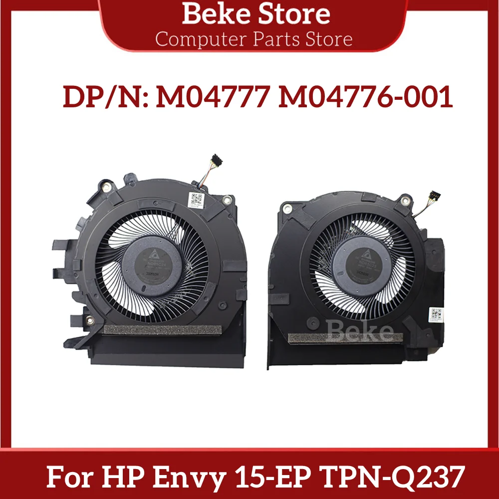 Beke-novo Ventilador de Refrigeração Original para hp Inveja 15-ep Cpu Gpu Tpn-q237 M04777001 M04776-001 100 Testado