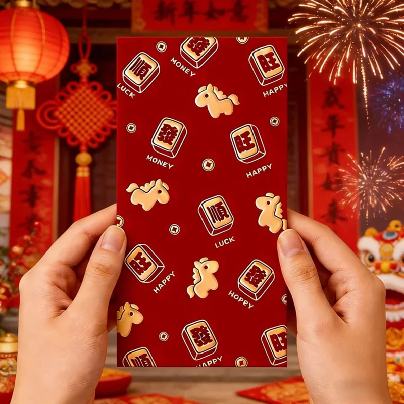 

Hot Sale New Year Of The Horse Lucky Red Envelope - High-end Creative Gold Foil Stamping - Chinese New Year Red Envelope Bag