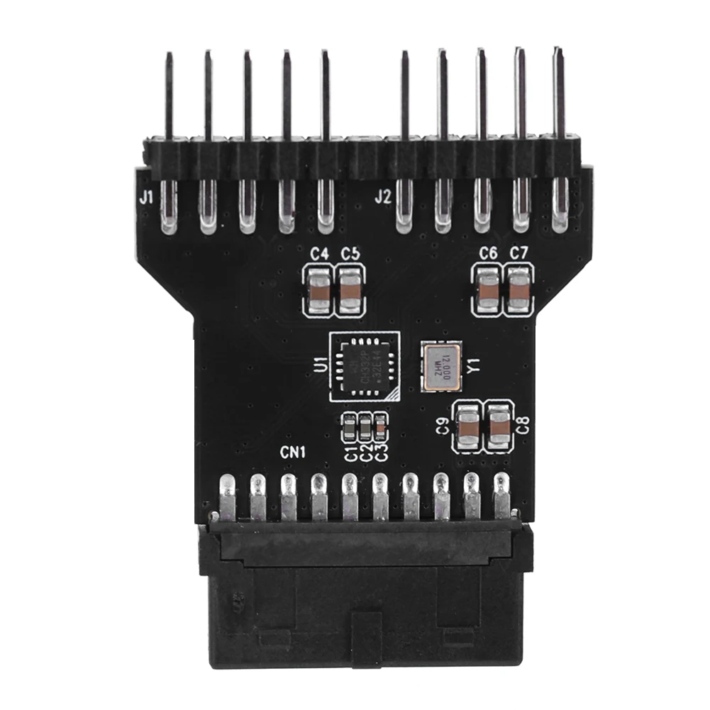 USB 3.0 19PIN To USB 2.0 9PIN Header Splitter Adapter Wear Resist 1 To 2 Extension Interface Expansion Card for RGB Fans