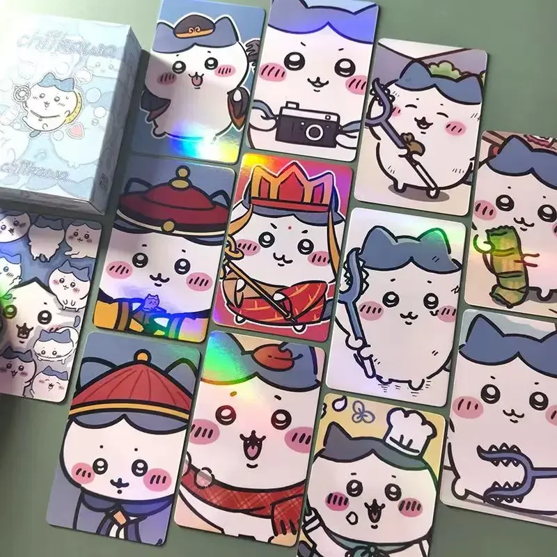 50 stuks Chiikawa presa Pris Itt Laser kleine kaarten, schattig Hachiware randapparaat ómraca foto LOMO kaarten decoratieve geschenken collectie decoratie