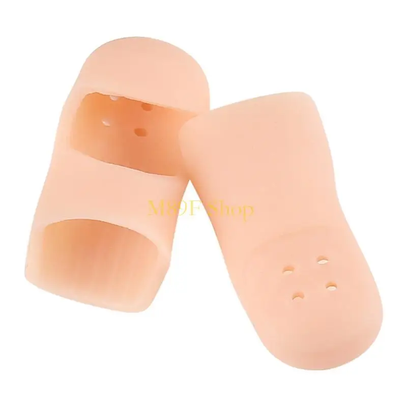 M89F 2pcs Silicone Toe Guards Toe Caps Reduce Pressure From Shoes During Walking Running
