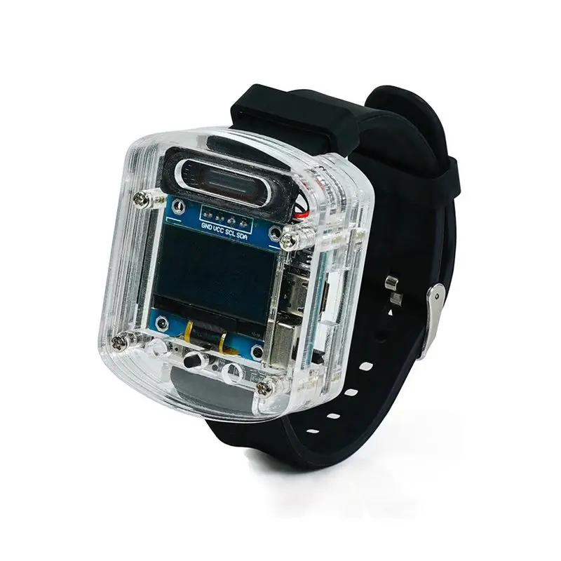 

DIY Electronic Watch Kit Electronic Watch DIY Kit 0.96Inch OLED Display Xiaozhi AI Smart Voice Watch DIY Kit