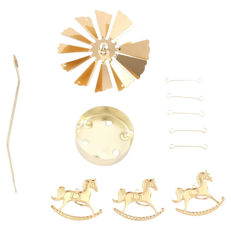 Top Deals 2PCS Gold Metal Candle Holders Room Decoration Rotating Candle Holders Gold Hot Rotating Candle Holders Ornaments