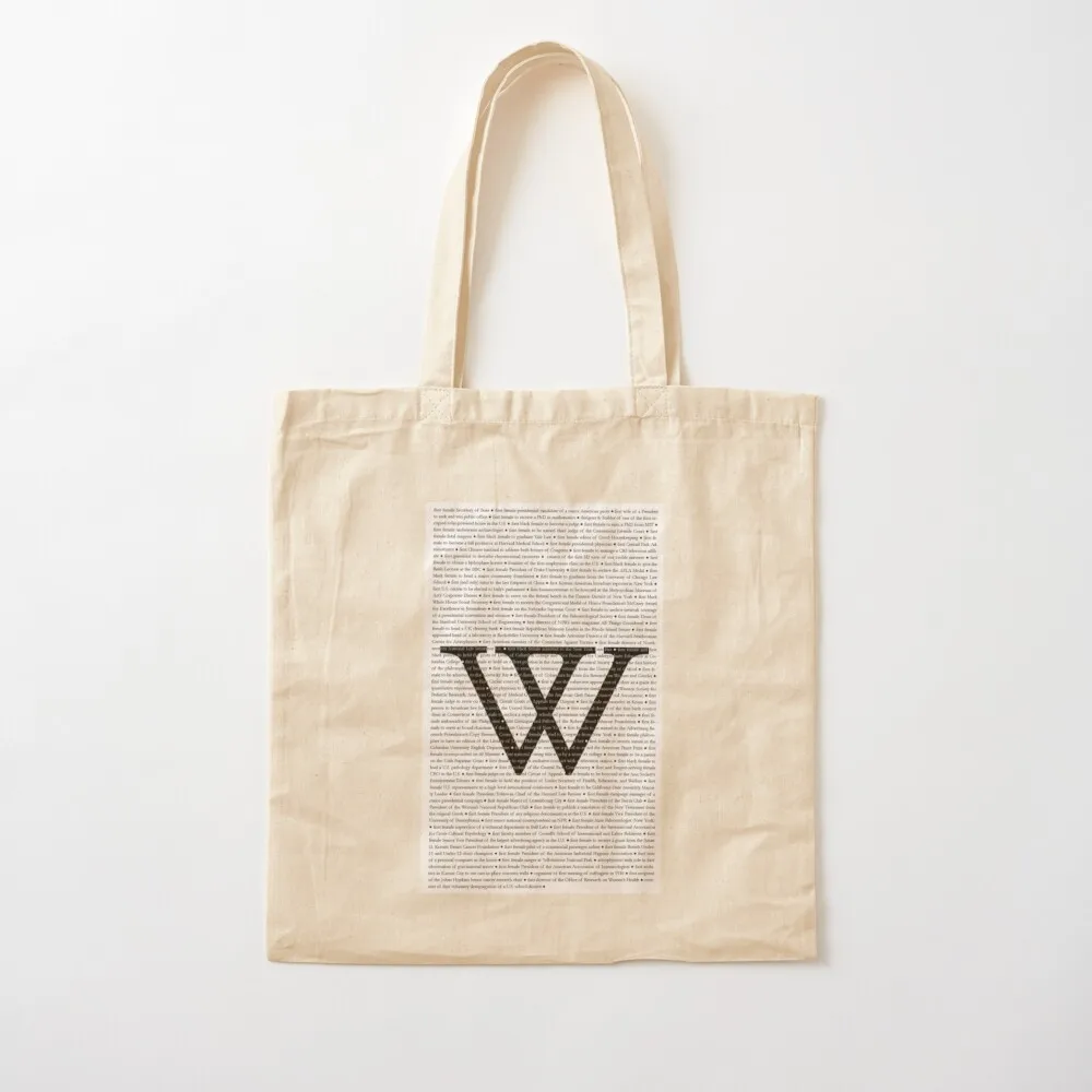 Wellesley College Firsts Tote Bag university shopper bag shopper bag women canvas Gift bags Gift