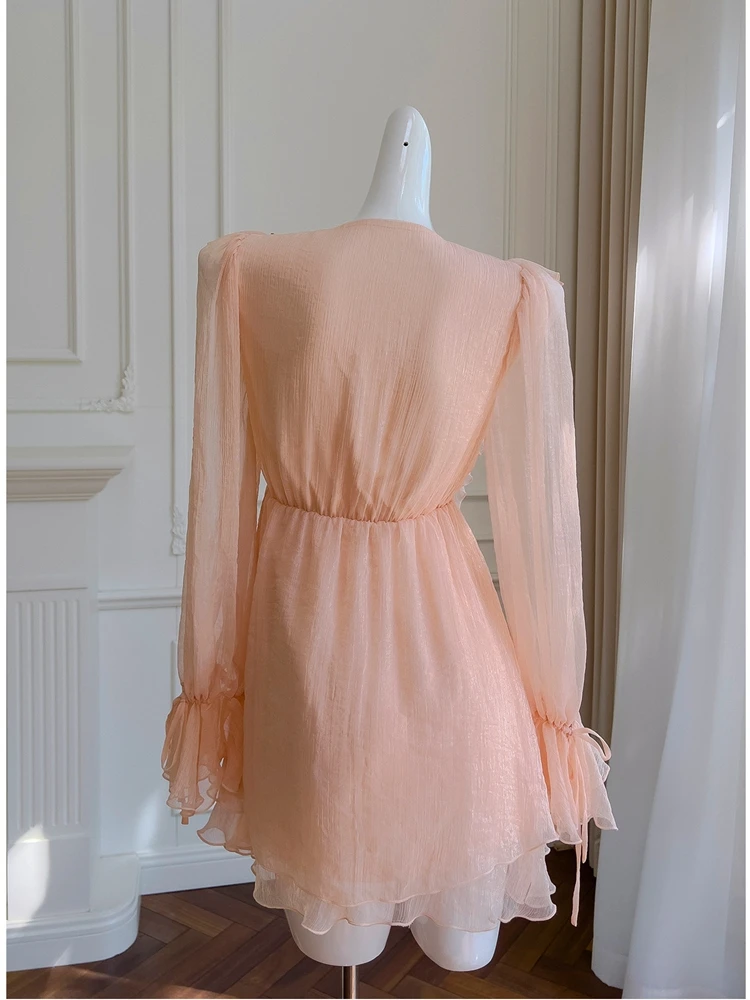 

Beach Vaion Long Sve Diamond Design Unique Beautiful Gown High Waist ort Dr Polyester Fiber for Date And Dail...