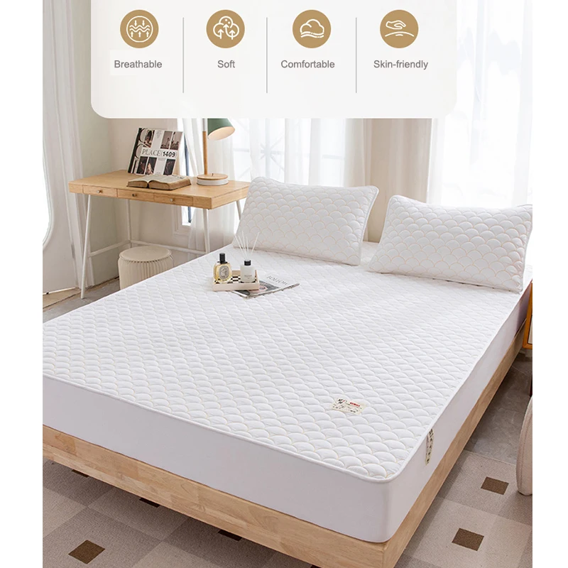 

Cotton Fitted Bed Sheet with Elastic Band Infant Use Bed Cover Mattress Protector Bedspreads