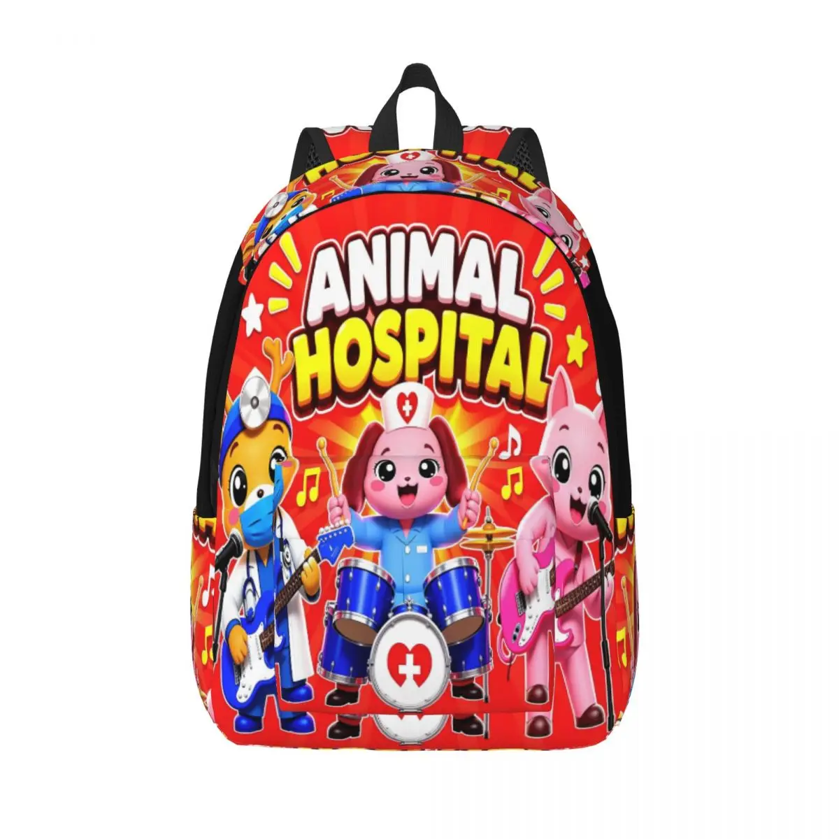 Horror Game Animals Hospitals Backpack for Boy Girl Student School Bookbag Canvas Daypack Preschool Kindergarten Bag Outdoor