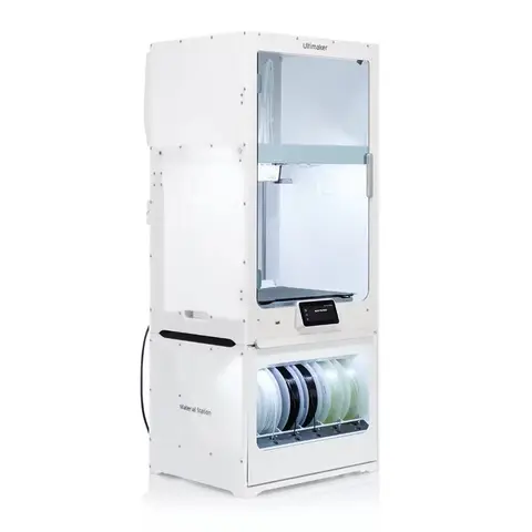 Impresora 3D UltiMaker S7 con Plataforma Calefactable Flexible PEI, Extrusión Doble, Totalmente Cerrada, Autonivelante, Impresión FDM Multimaterial