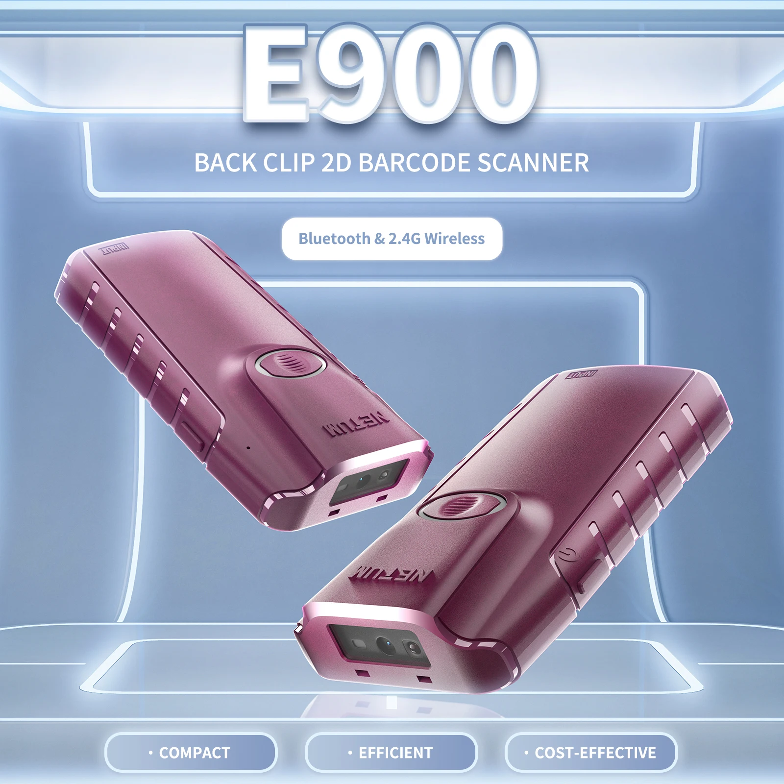E900 2D Barcode Scanner 3 in 1 QR Code Reader Work with Tablet MacOS to Replace PDA for Warehouse Inventory POS