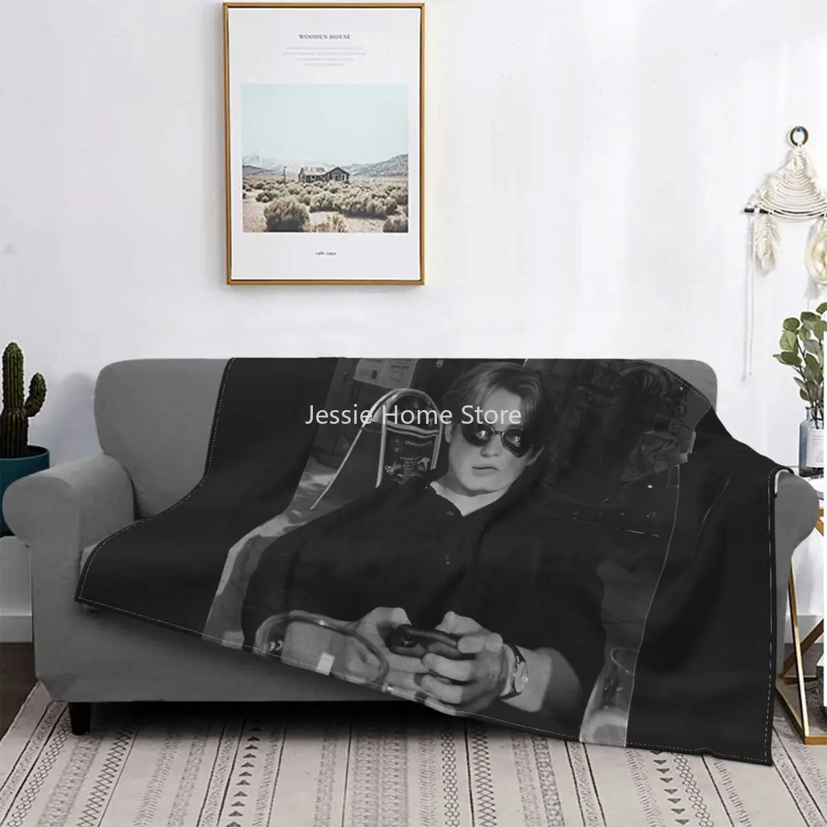 

Kit Connor Poster Gift For Boyfriend Blanket Fleece Spring Autumn Breathable Warm Throw Blankets for Bedding Couch Bedspreads