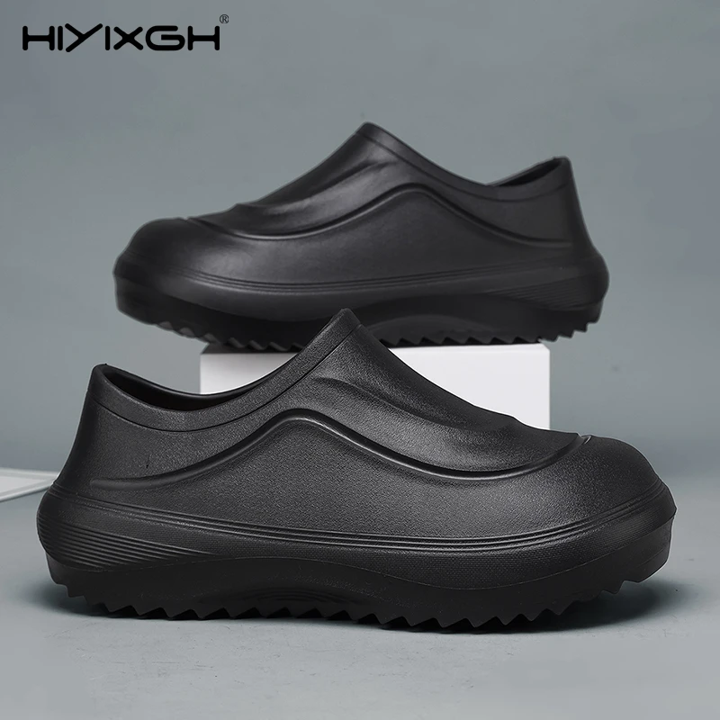 

2026 Men Slippers Indoor Garden Clogs Waterproof Non-slip Chef Shoes Beach Sandal Slippers For Pet Workers Outdoor Fishing Shoes