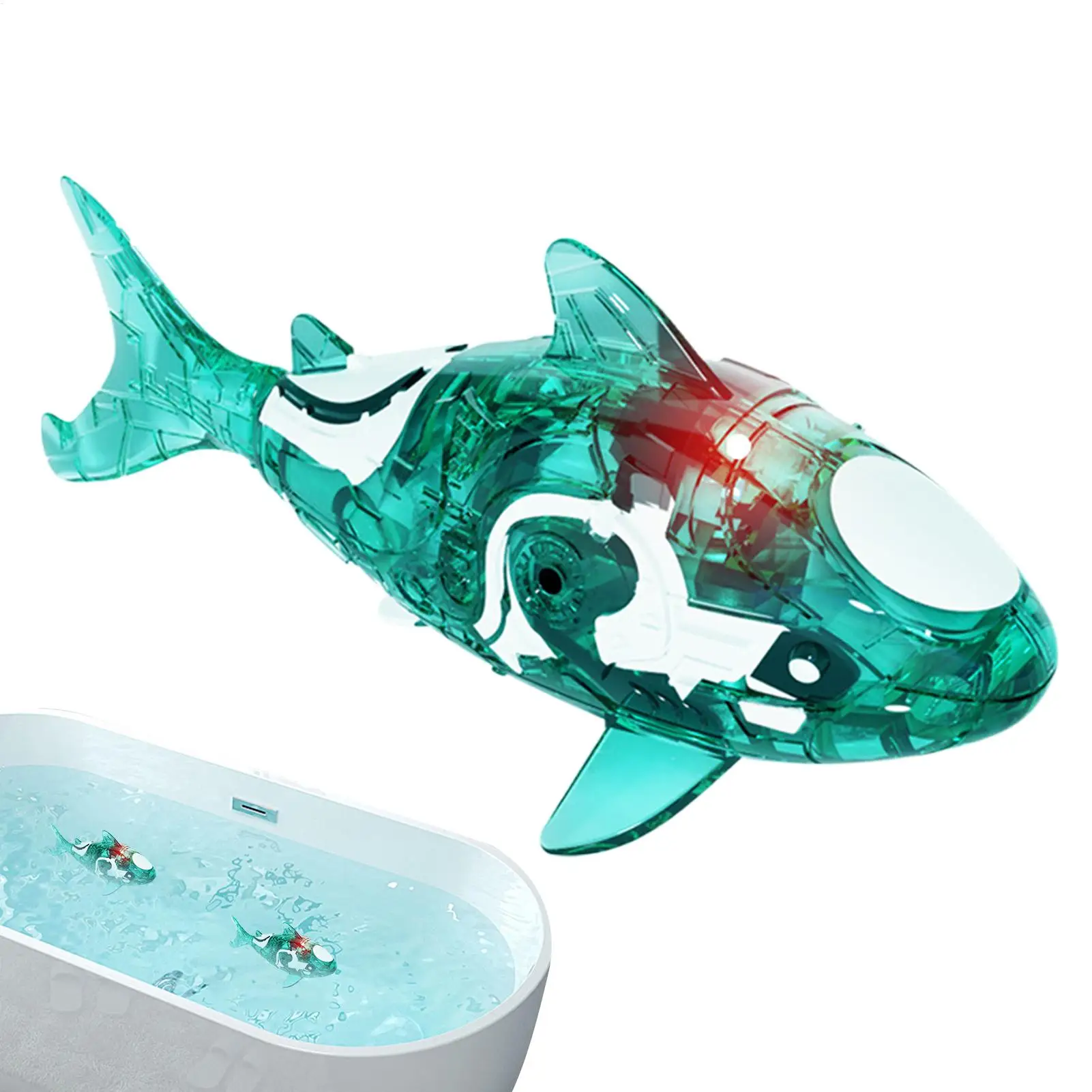  Realistic Electric Pet Robotic Fish Photosensitive Swimming Clownfish Simulation Swing Toy Fish Baby Bath Toy Aquarium Decor