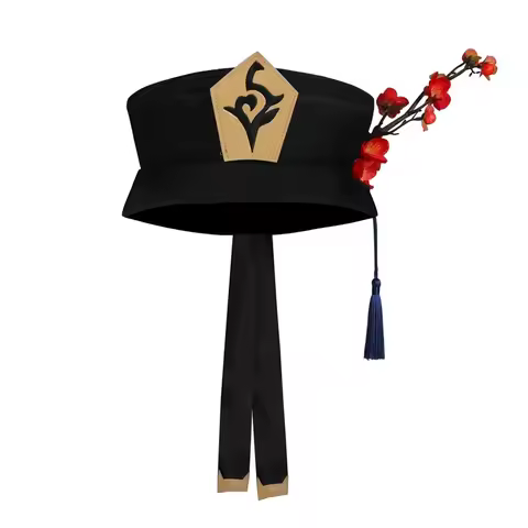 Hu Tao Hat Well-Made Hutao Cos Cap Headwear Game Genshin Impact Cosplay Props Nice Gift MN1